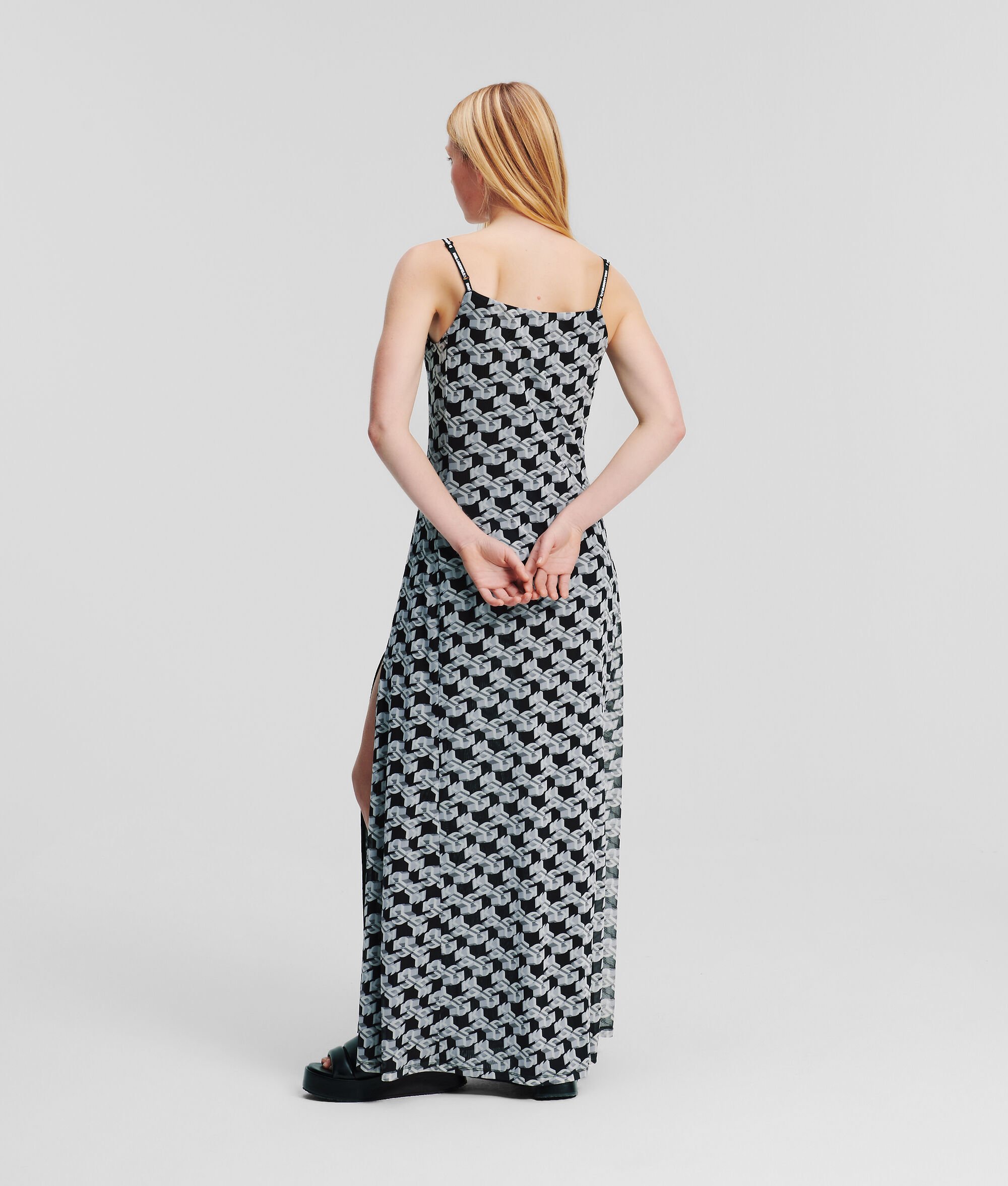 (image for) Eco-Conscious KLJ Monogram Mesh Dress